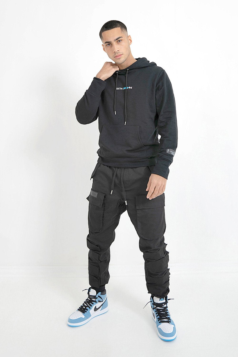 Sixth June - Sweatshirt graffiti arrière Noir