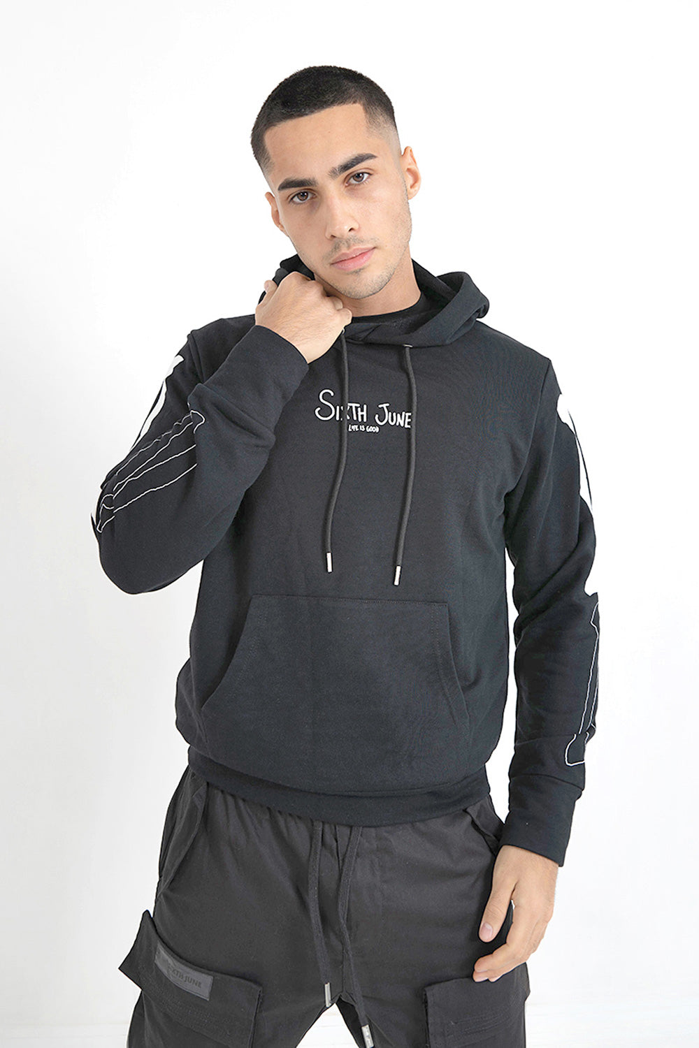 Sixth June - Sweatshirt squelette arrière Noir