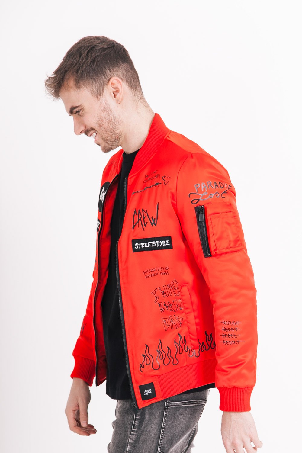 Sixth June - Bombers patchs crew Rouge