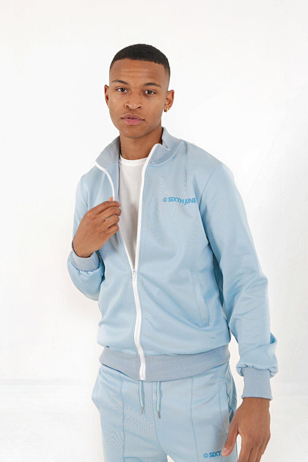 Sixth June - Veste jogging logo Bleu