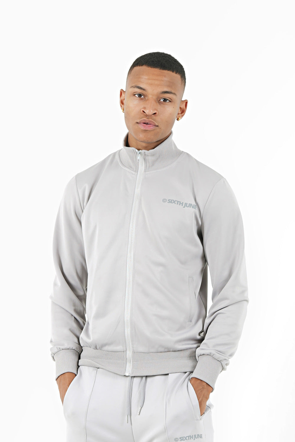 Sixth June - Veste jogging logo Gris
