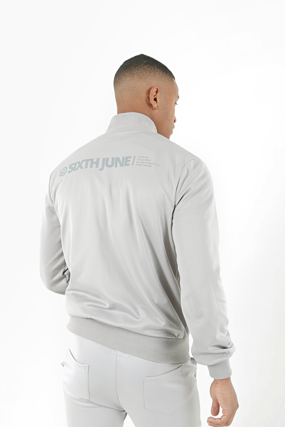 Sixth June - Veste jogging logo Gris