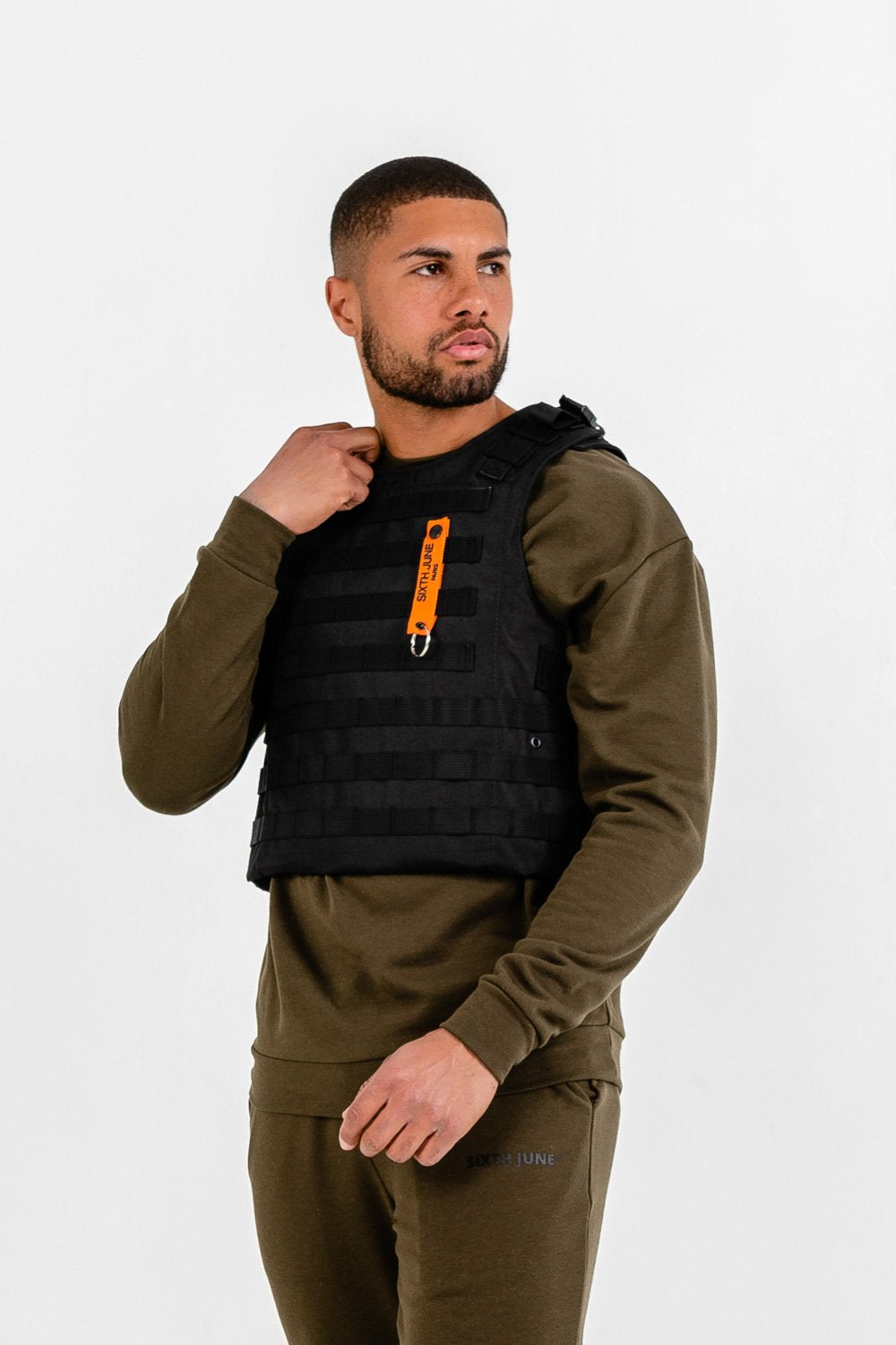 Sixth June - Veste tactique toile clip noir