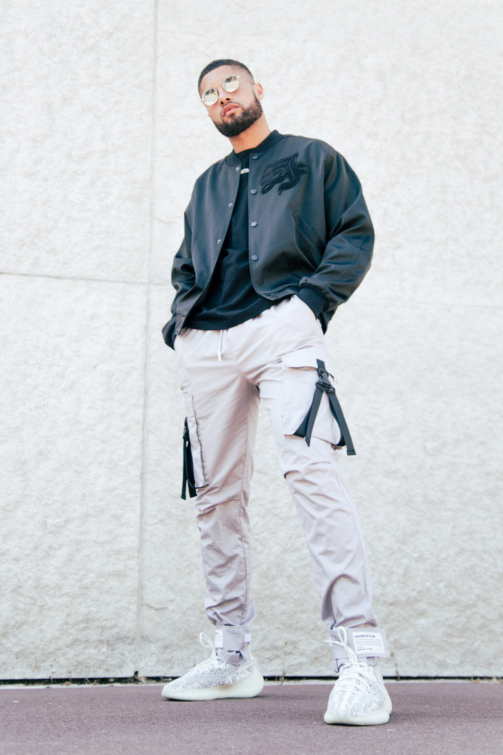 Sixth June - Blouson Teddy patch noir