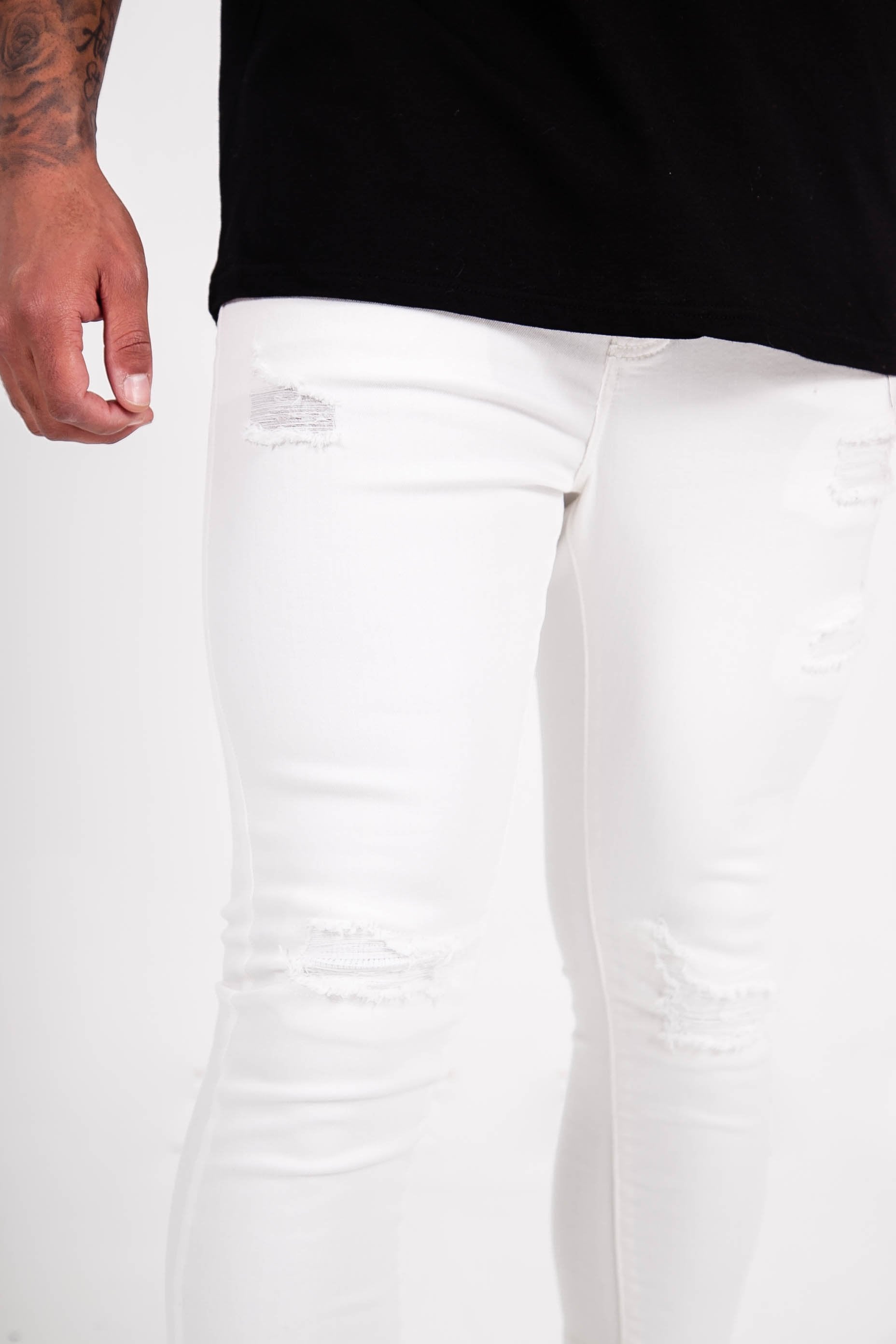 Sixth June - Jean déchiré blanc