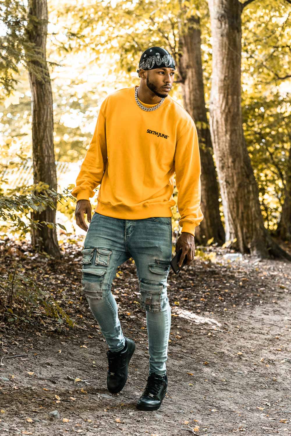 Sixth June - Jean poches tactique zip Bleu