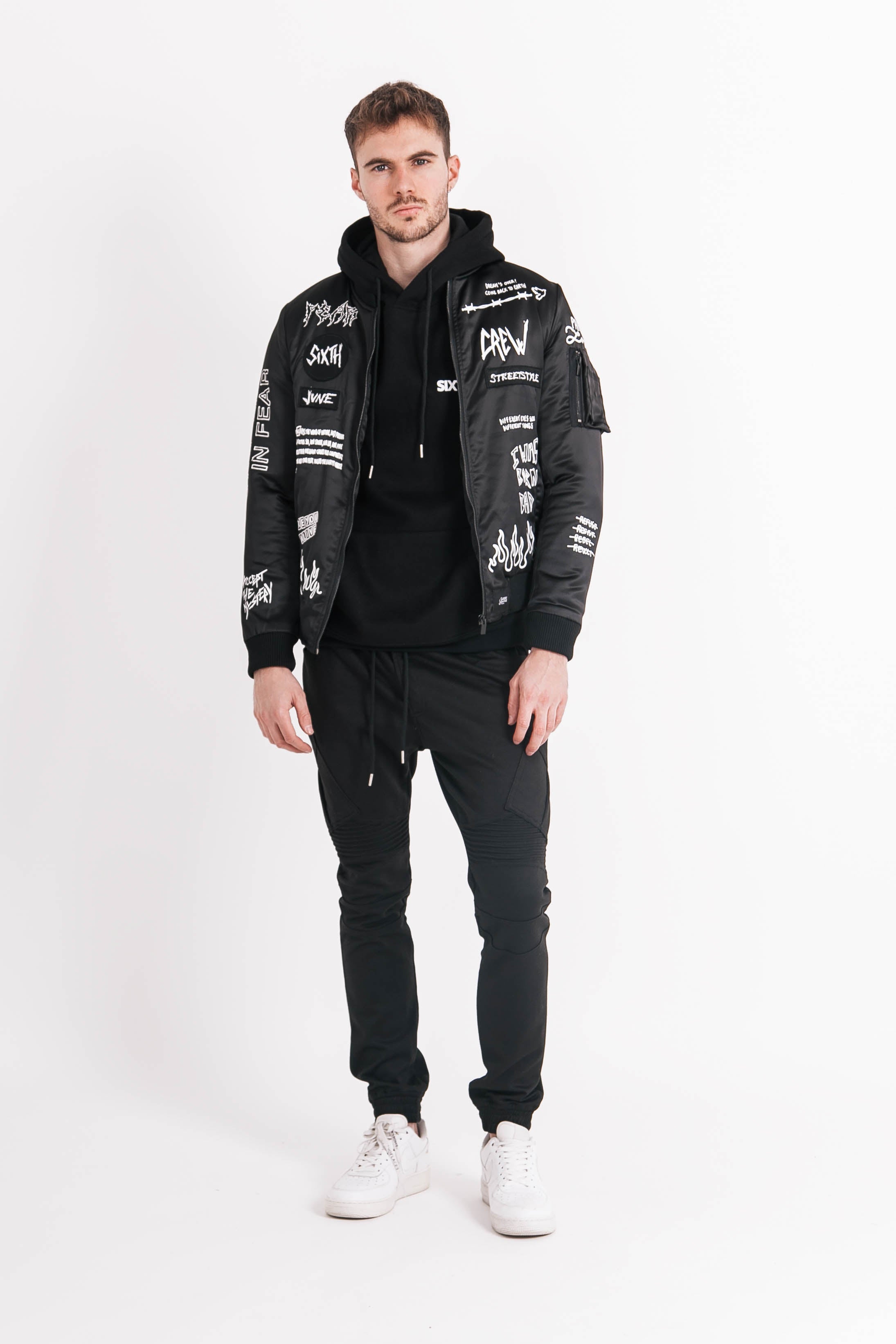 Sixth June - Jogging empiècements poches noir