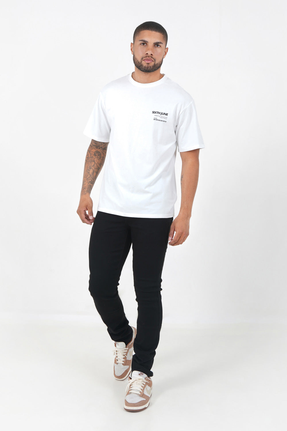 Sixth June - Jean basique uni Sixth June Noir