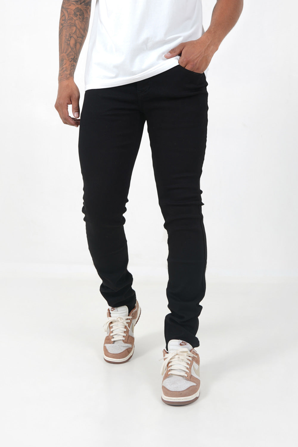 Sixth June - Jean basique uni Sixth June Noir