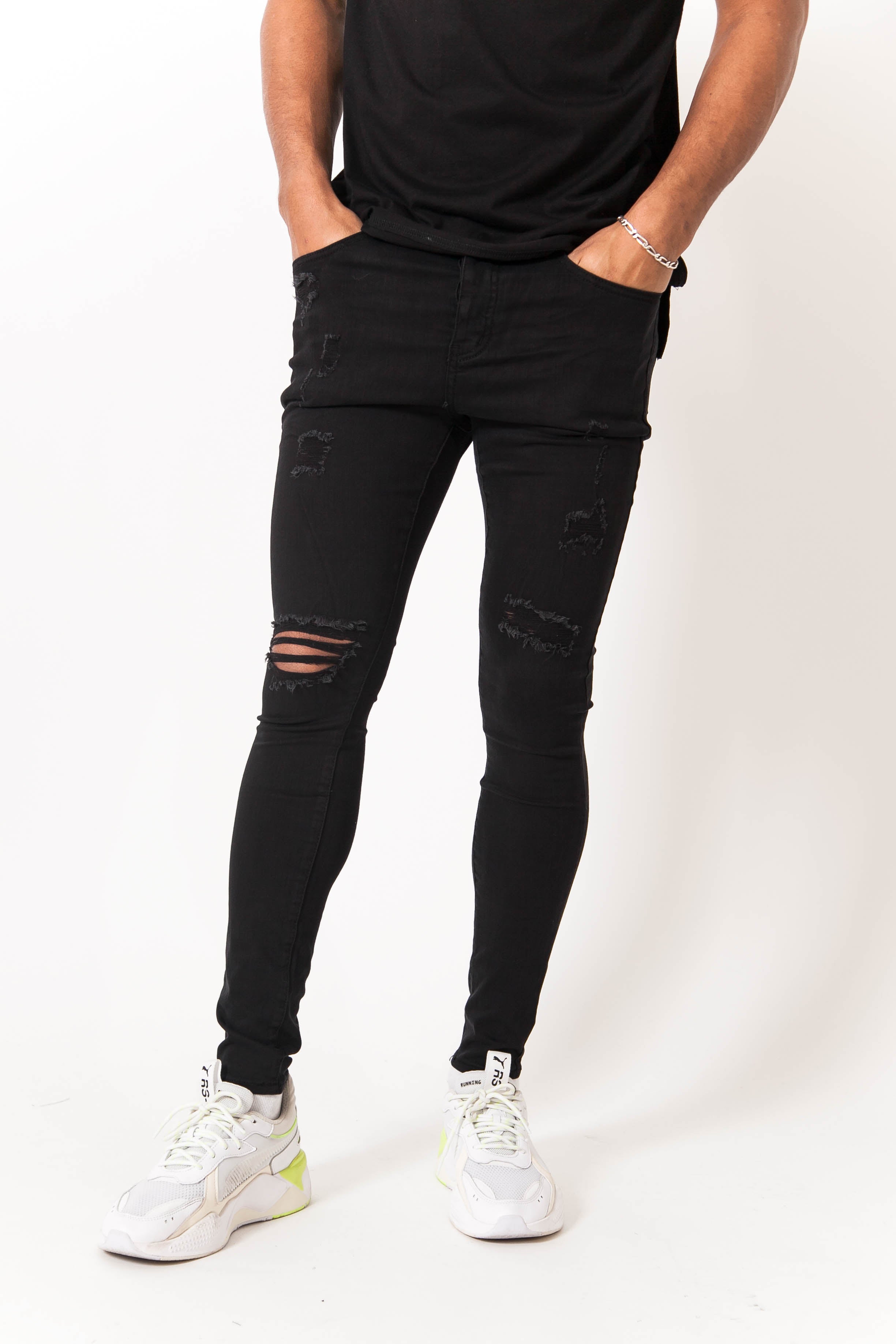 Sixth June - Jean destroy super skinny noir