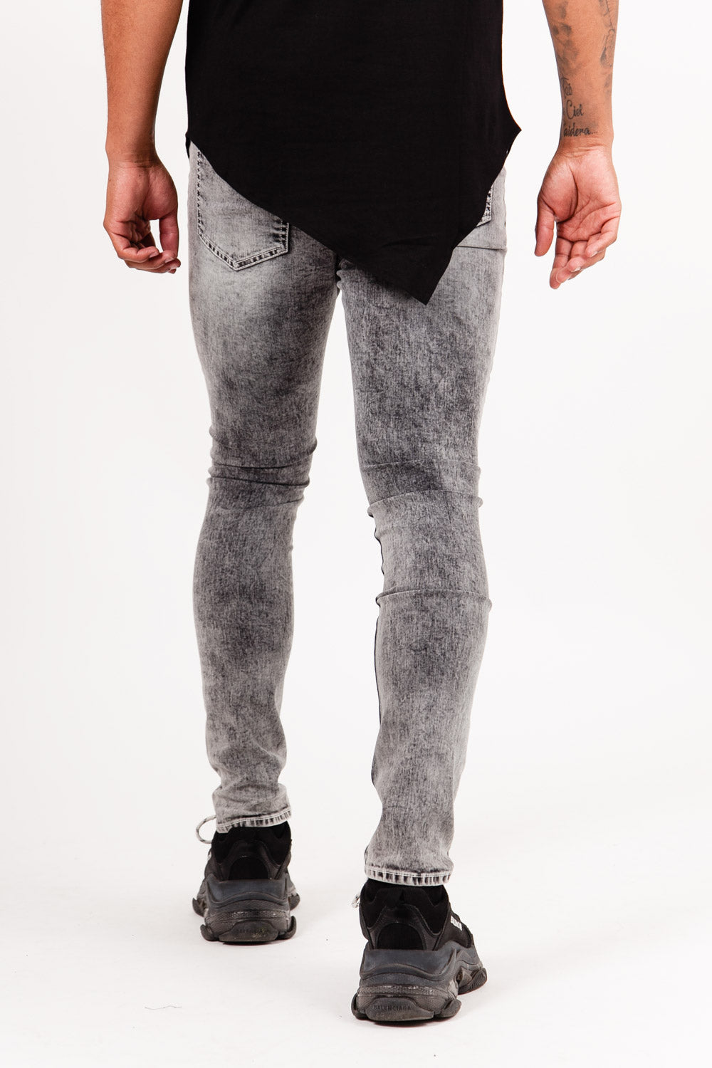 Sixth June - Jean bandana tartan gris