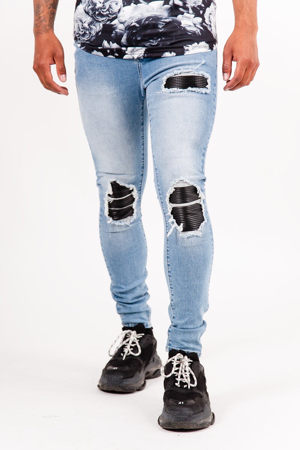 Jean déchiré bleu