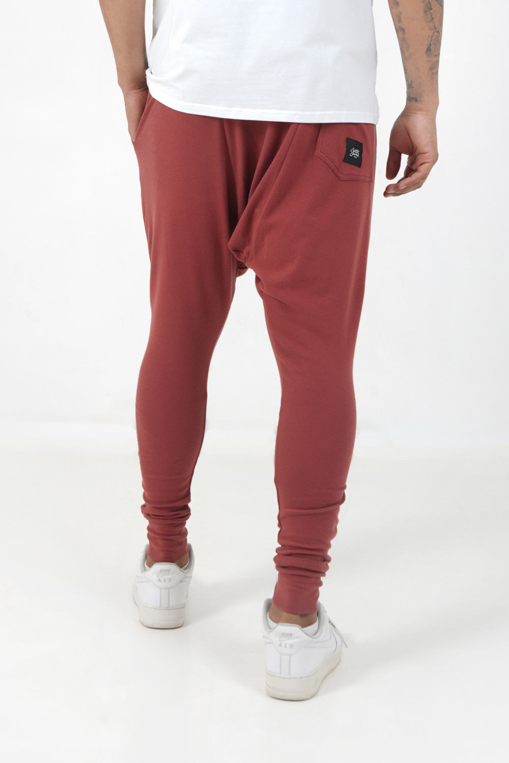 Sarouel joggers Dark red