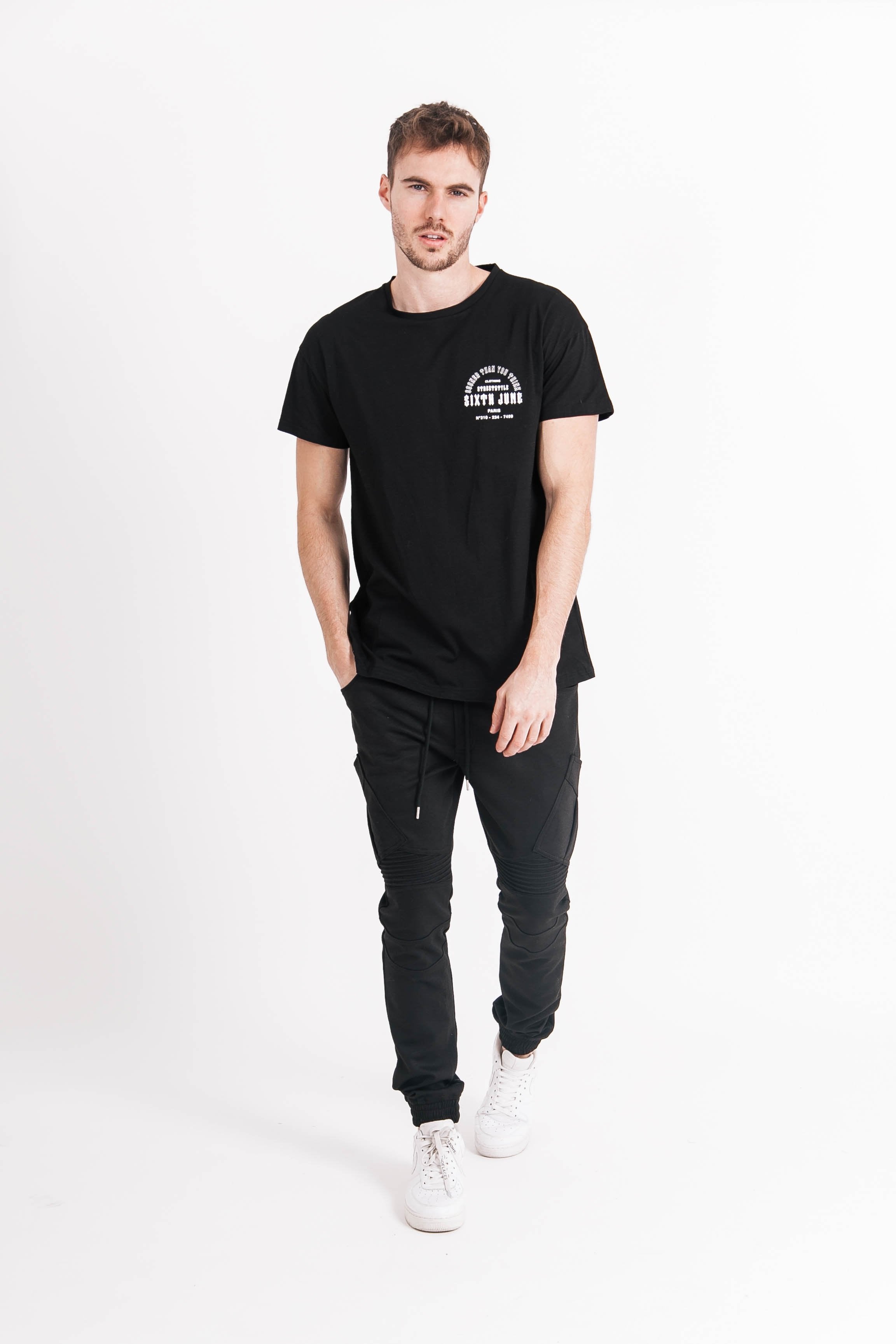 Sixth June - Pantalon cargo biker noir