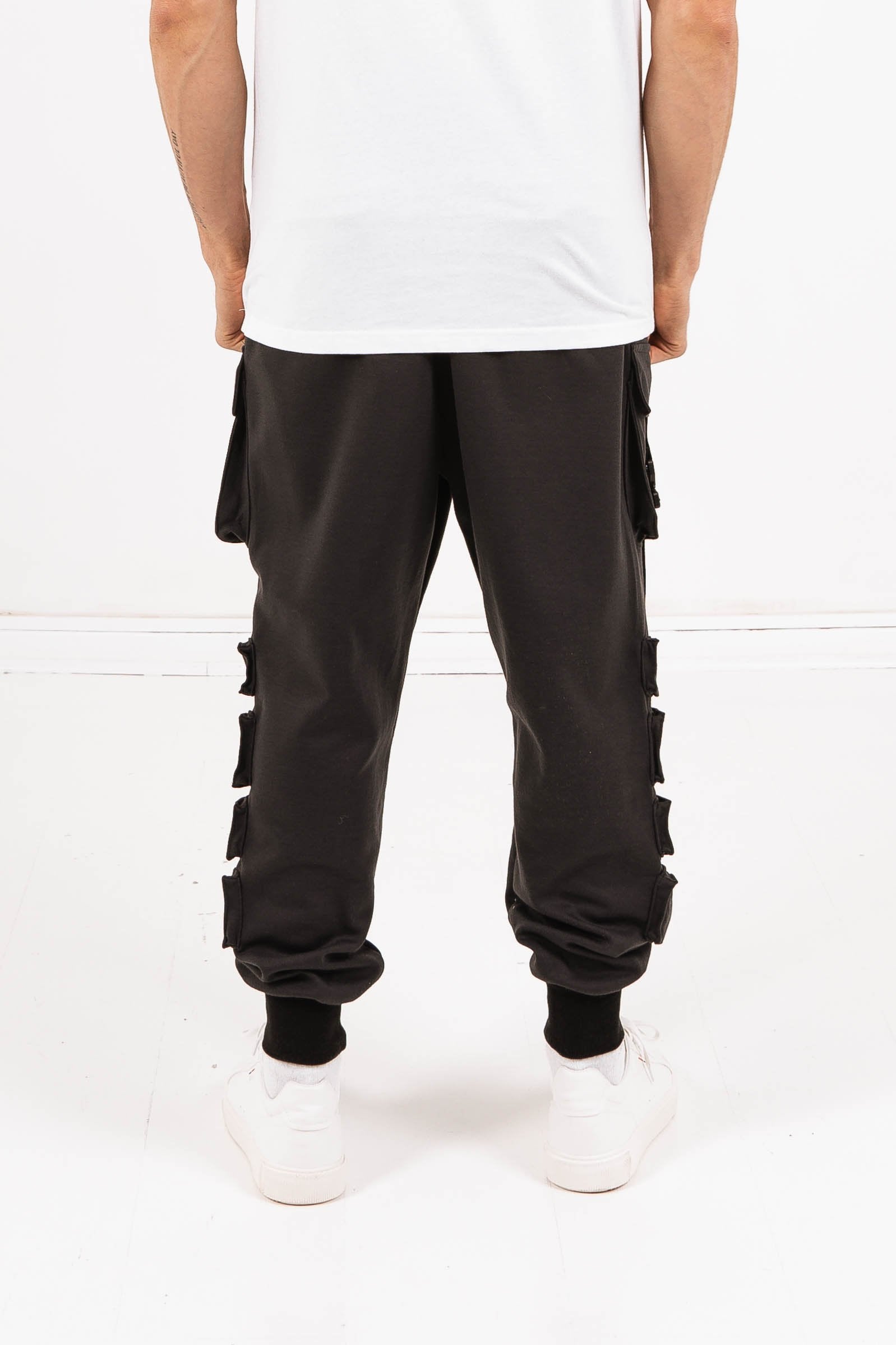 Sixth June - Jogging large cargo sangles noir