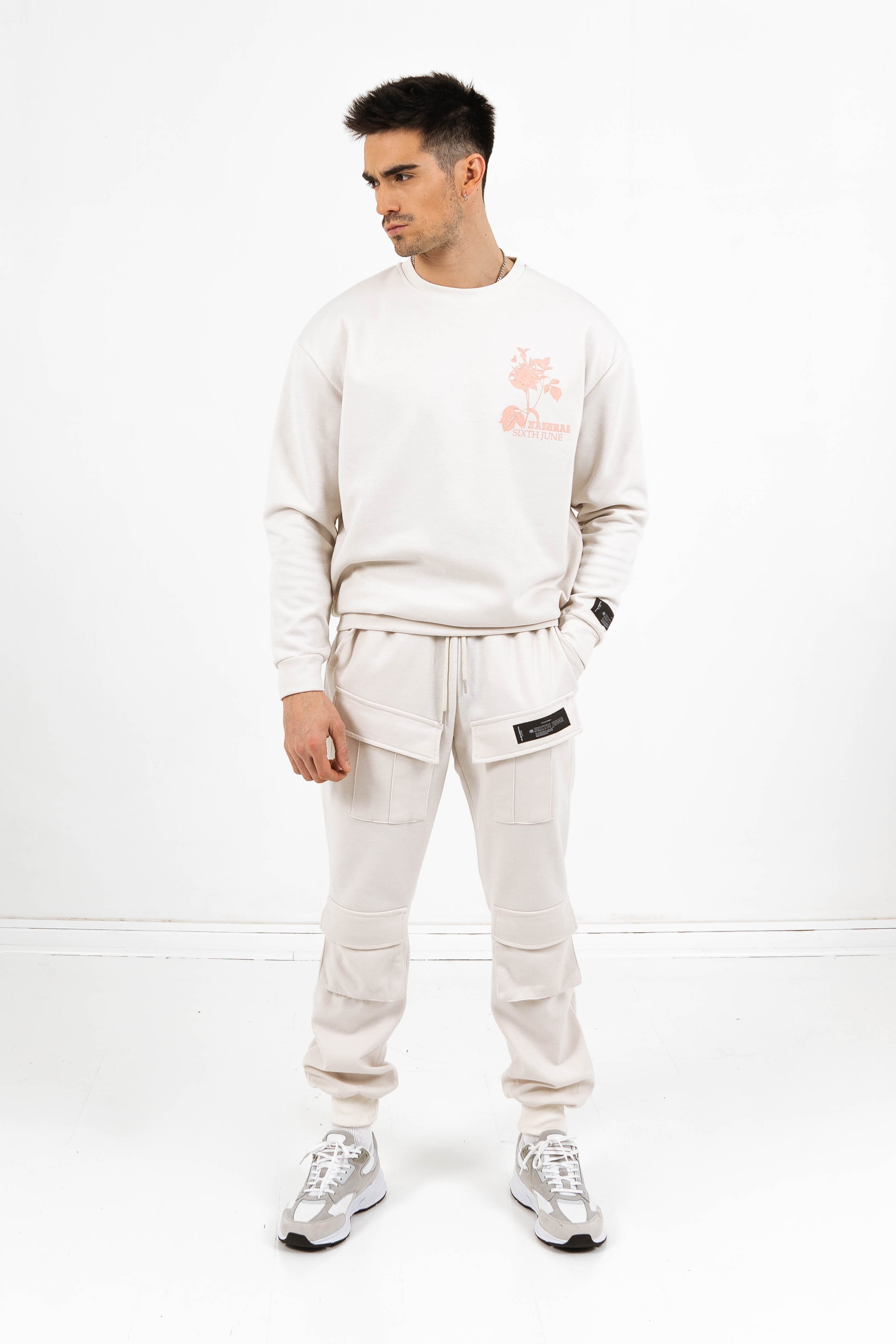 Cargo pockets joggers Beige