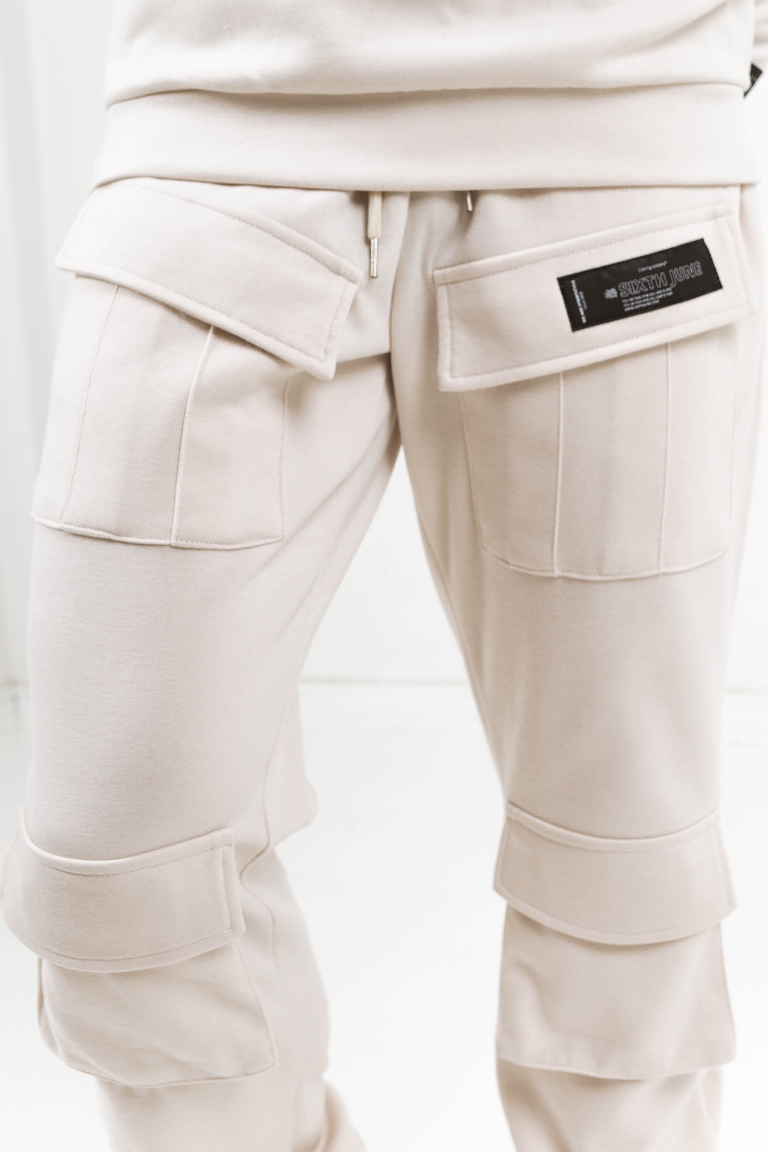 Cargo pockets joggers Beige