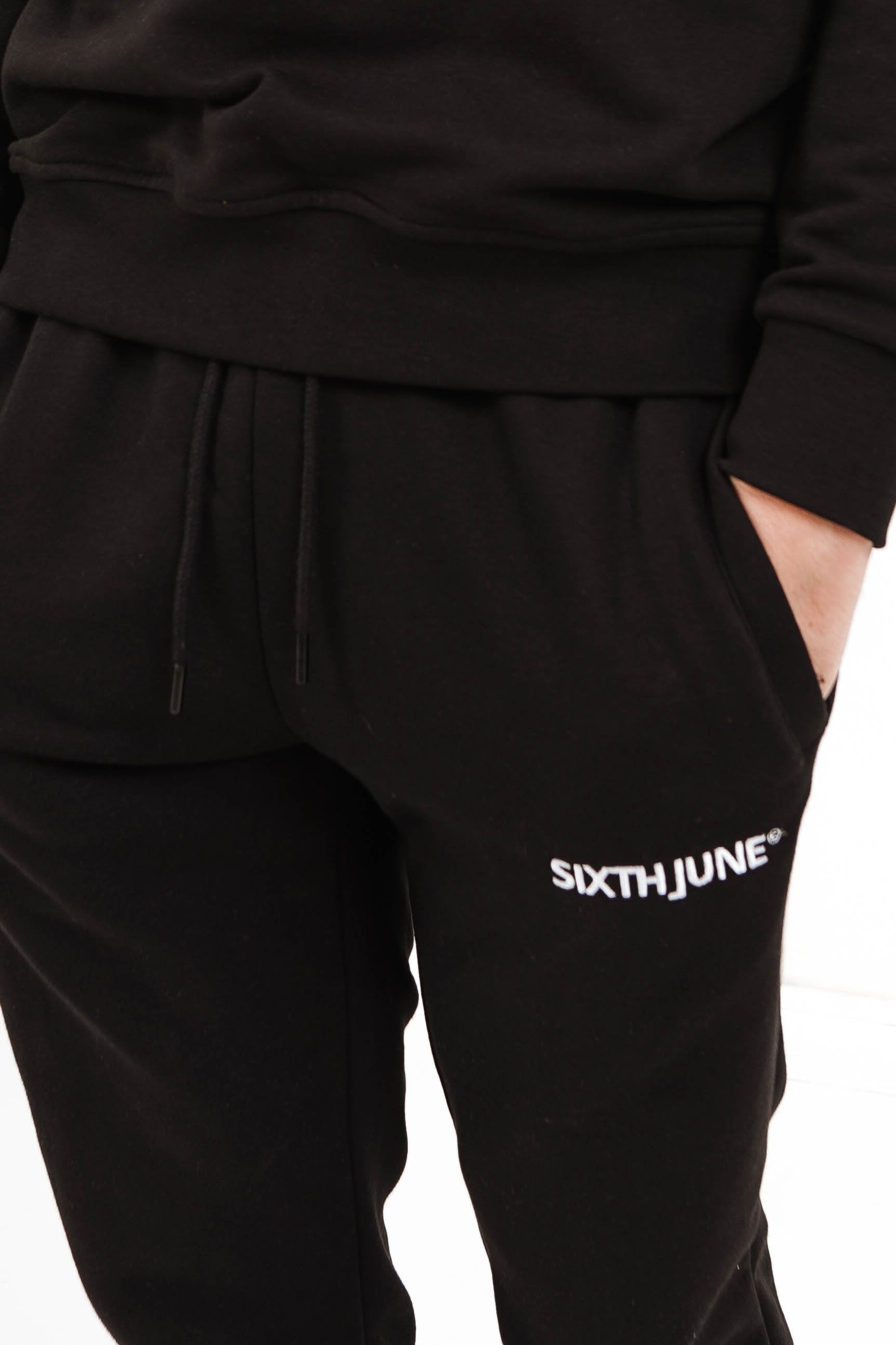 Sixth June - Jogging soft logo brodé Noir