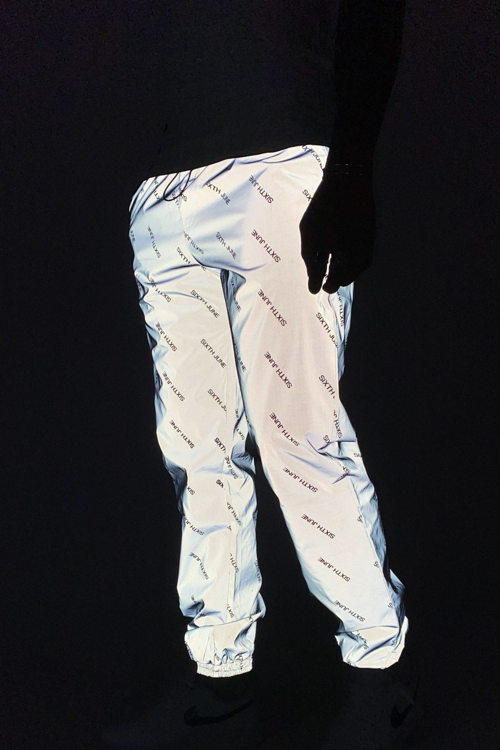 Sixth June - Jogging all over logo réfléchissant noir