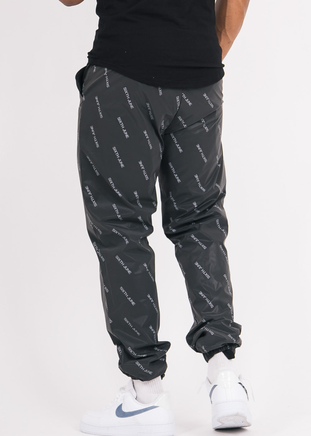 Sixth June - Jogging all over logo réfléchissant noir