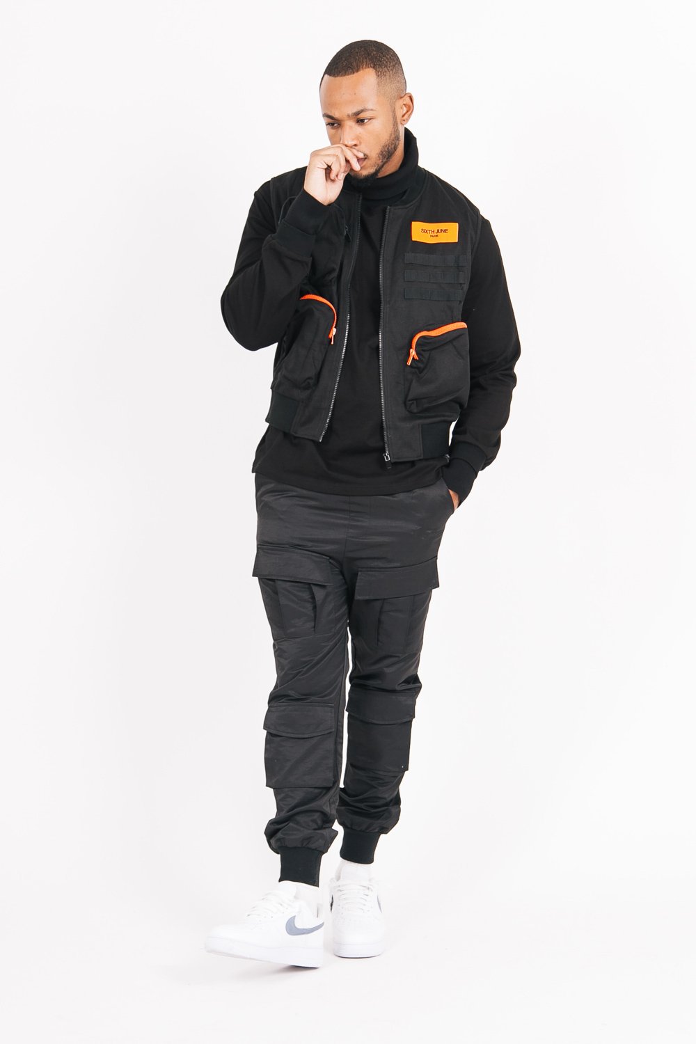 Sixth June - Pantalon cargo utilitaire Noir