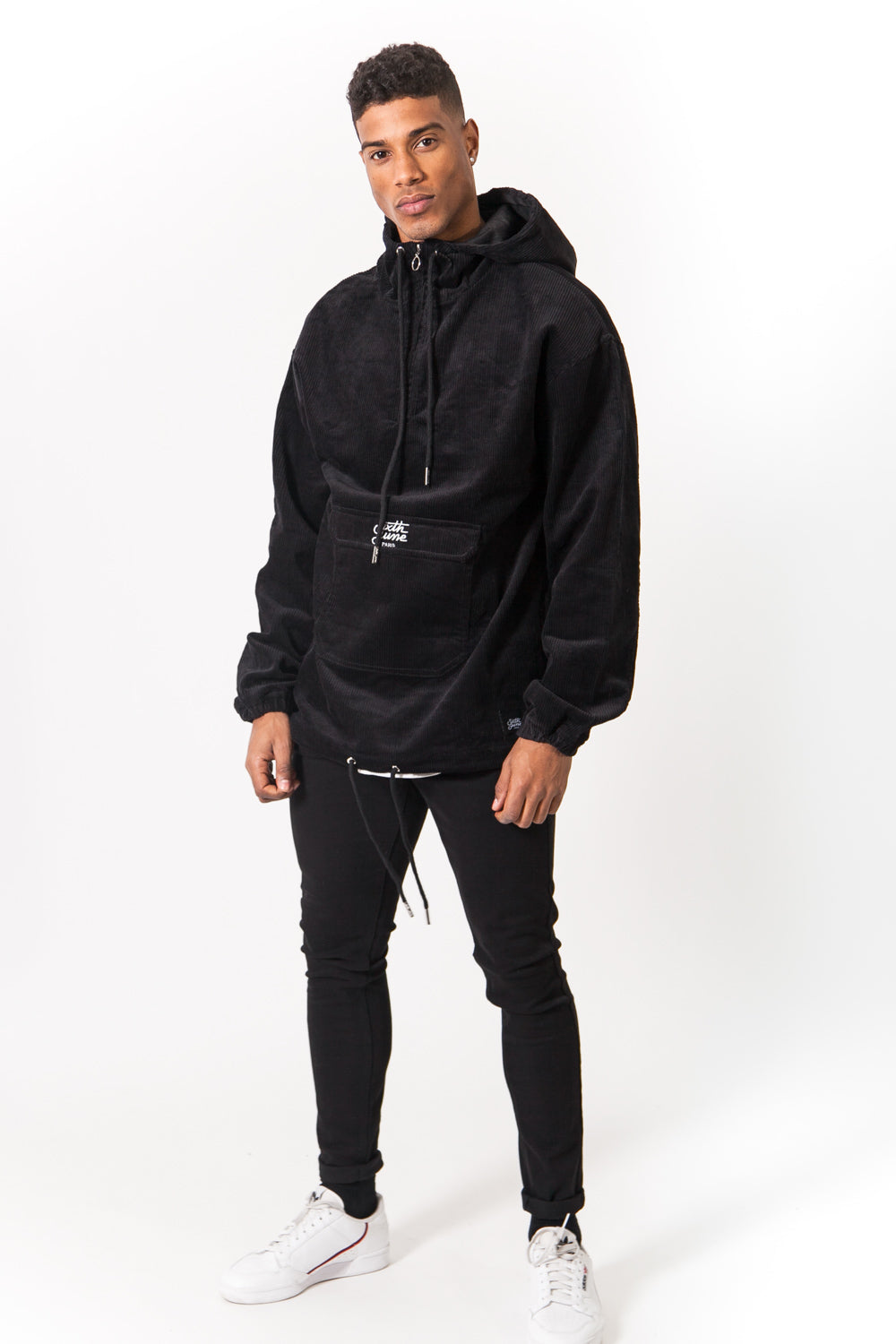 Sixth June - Coupe vent velours capuche noir