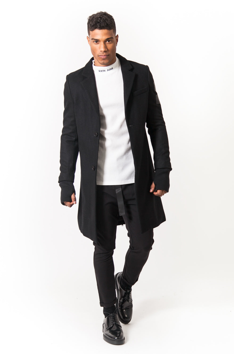 Sixth June - Manteau laine noir