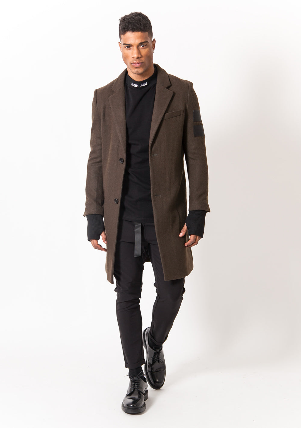 Sixth June - Manteau laine kaki 1103C