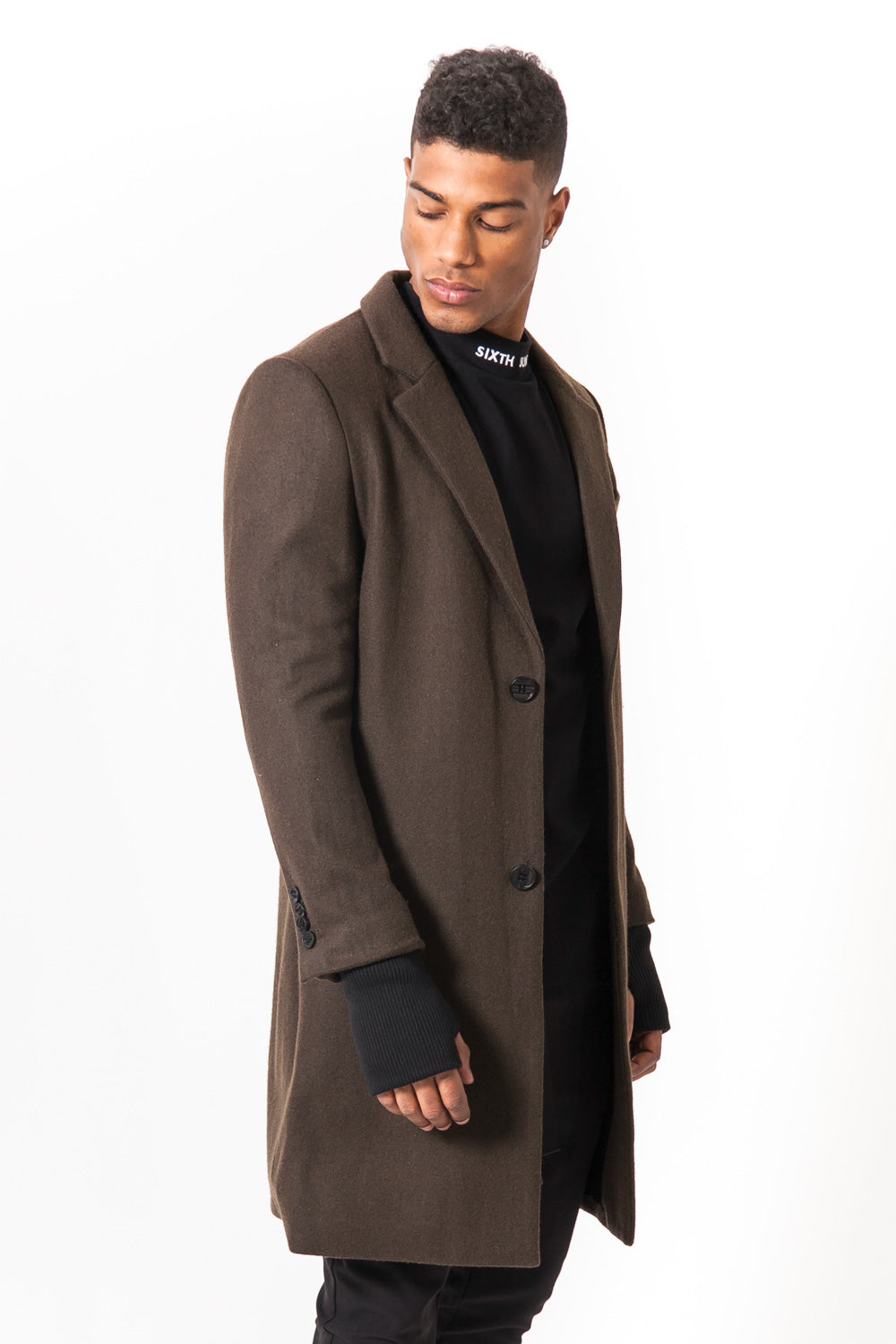 Sixth June - Manteau laine kaki 1103C