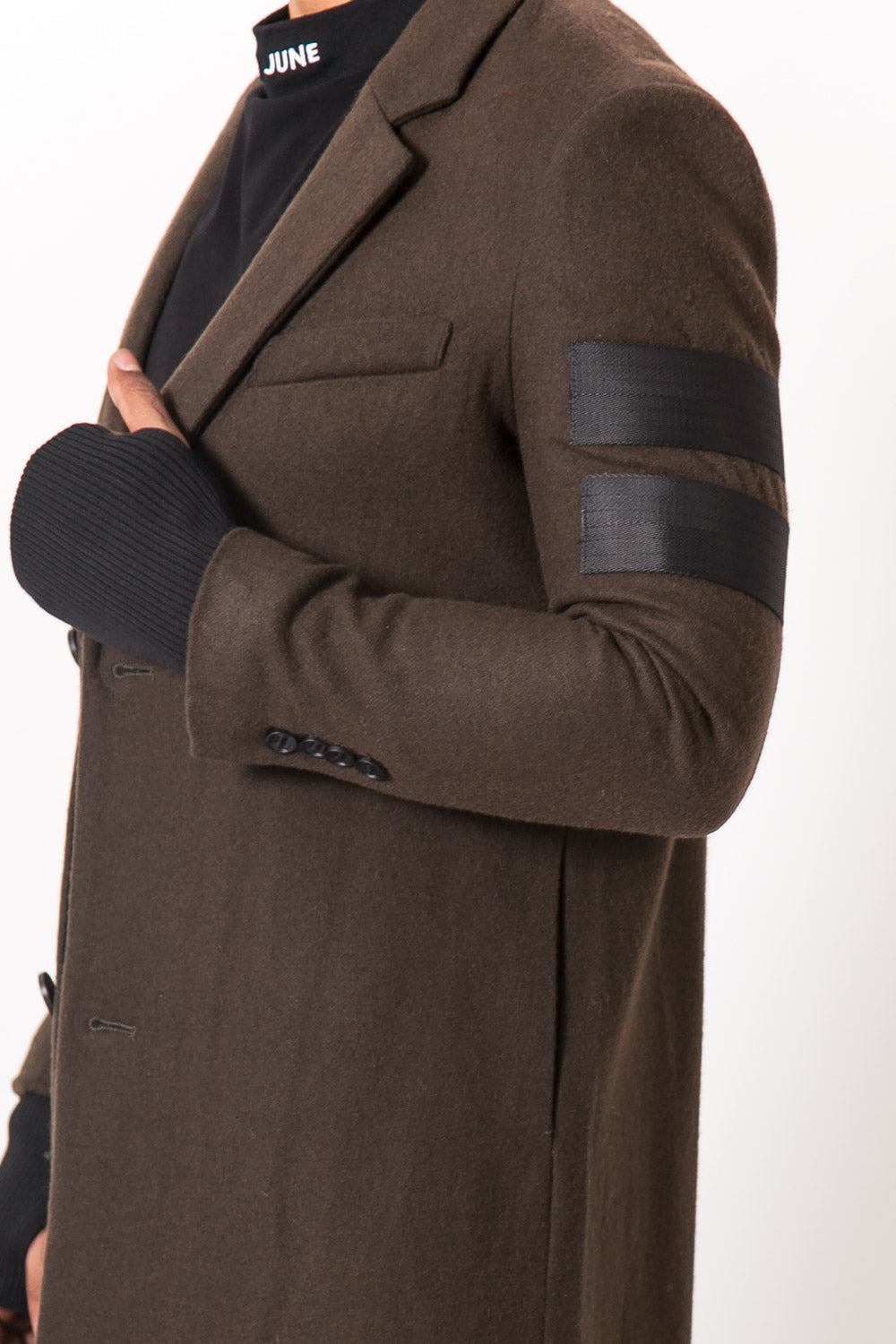 Sixth June - Manteau laine kaki 1103C