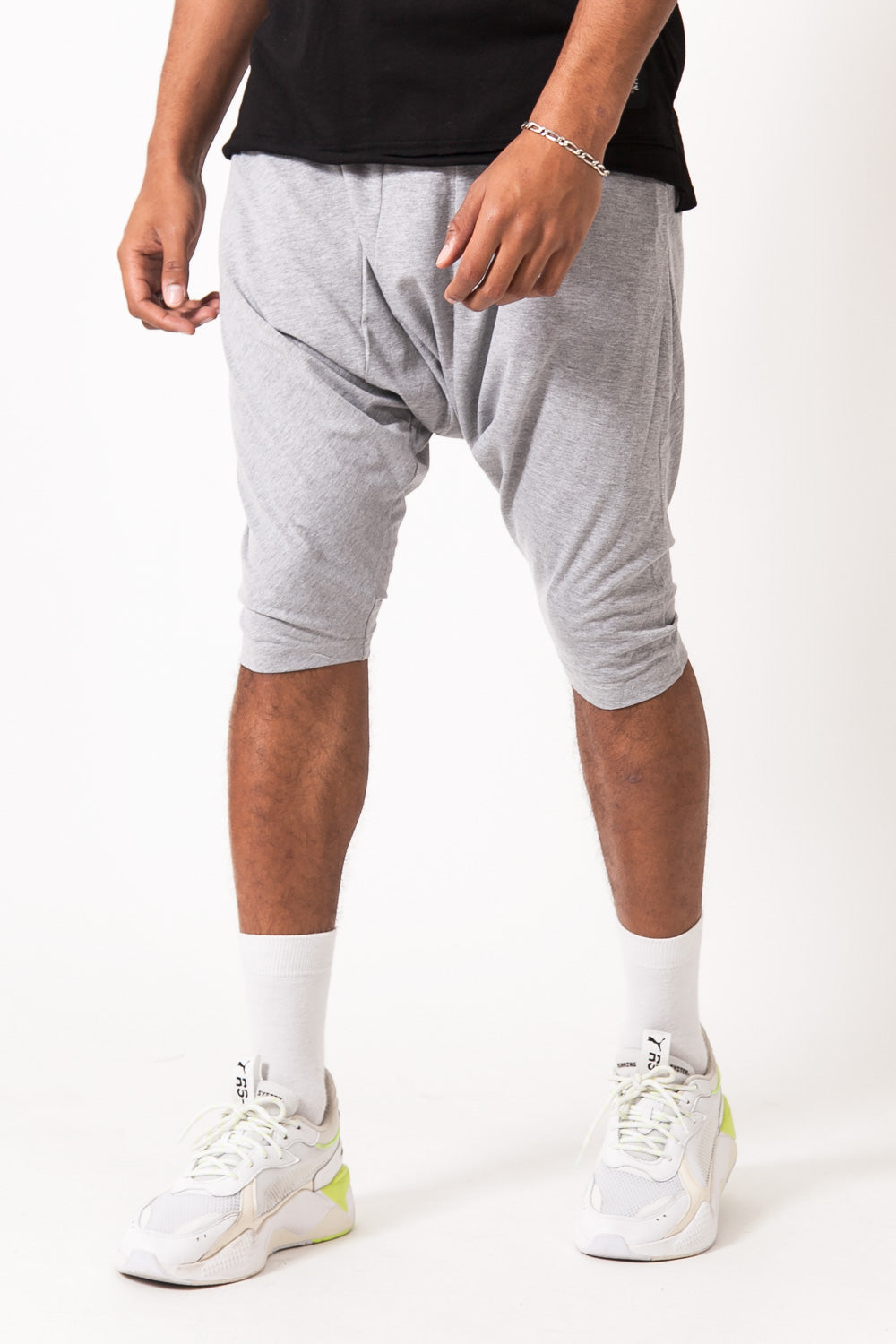 Sixth June - Short sarouel uni gris clair 1876V