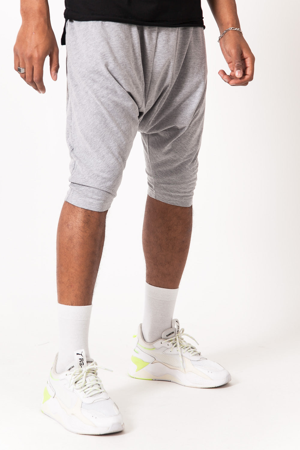 Sixth June - Short sarouel uni gris clair 1876V