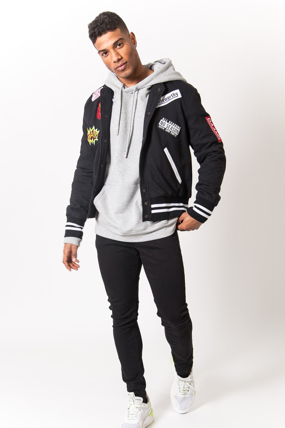 Sixth June - Teddy patchs Homme noir 2150C