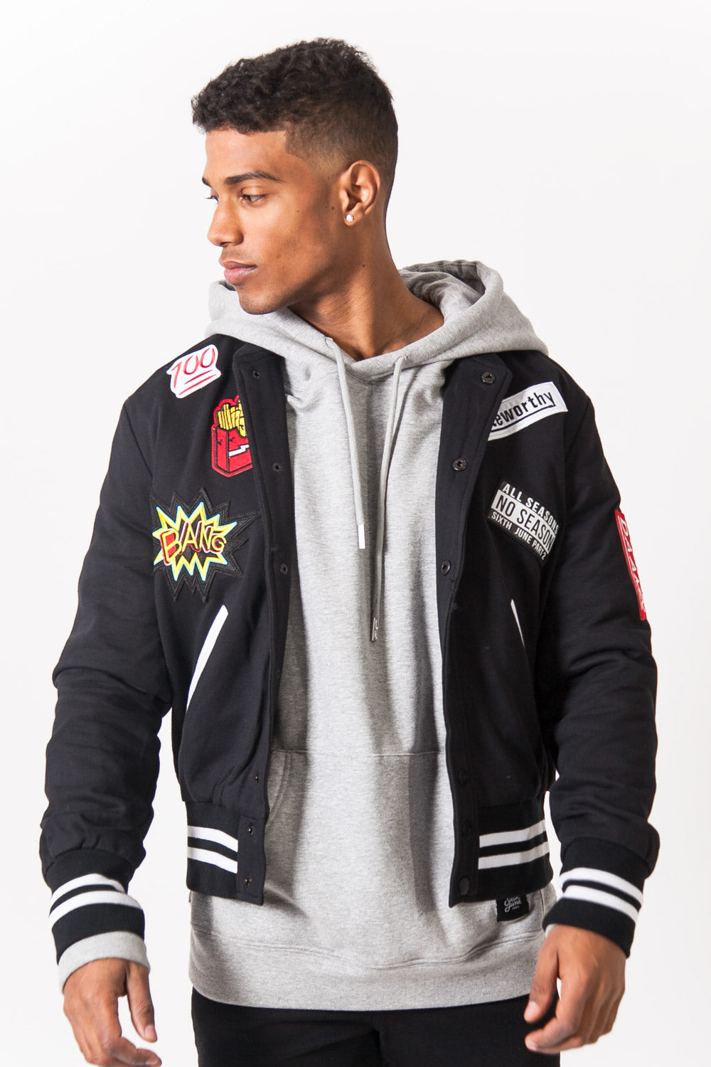 Sixth June - Teddy patchs Homme noir 2150C