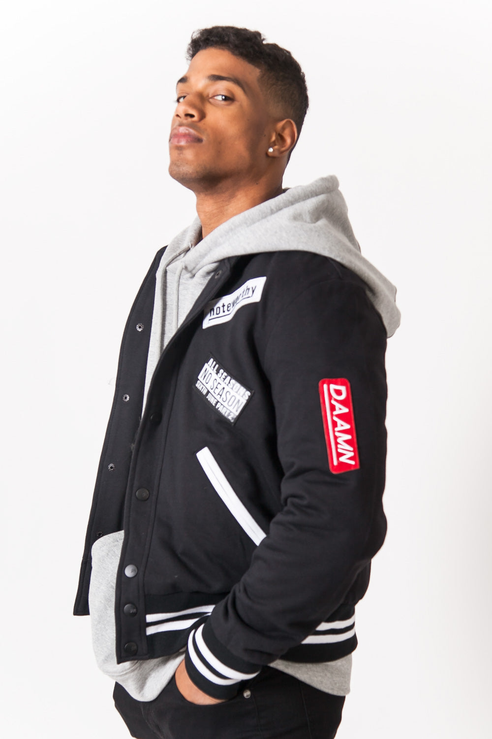 Sixth June - Teddy patchs Homme noir 2150C