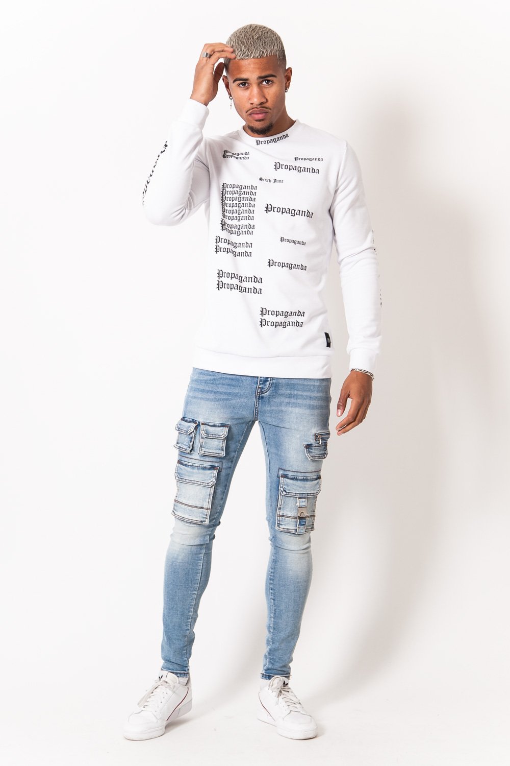 Sixth June - Jean poches tactique zip Bleu