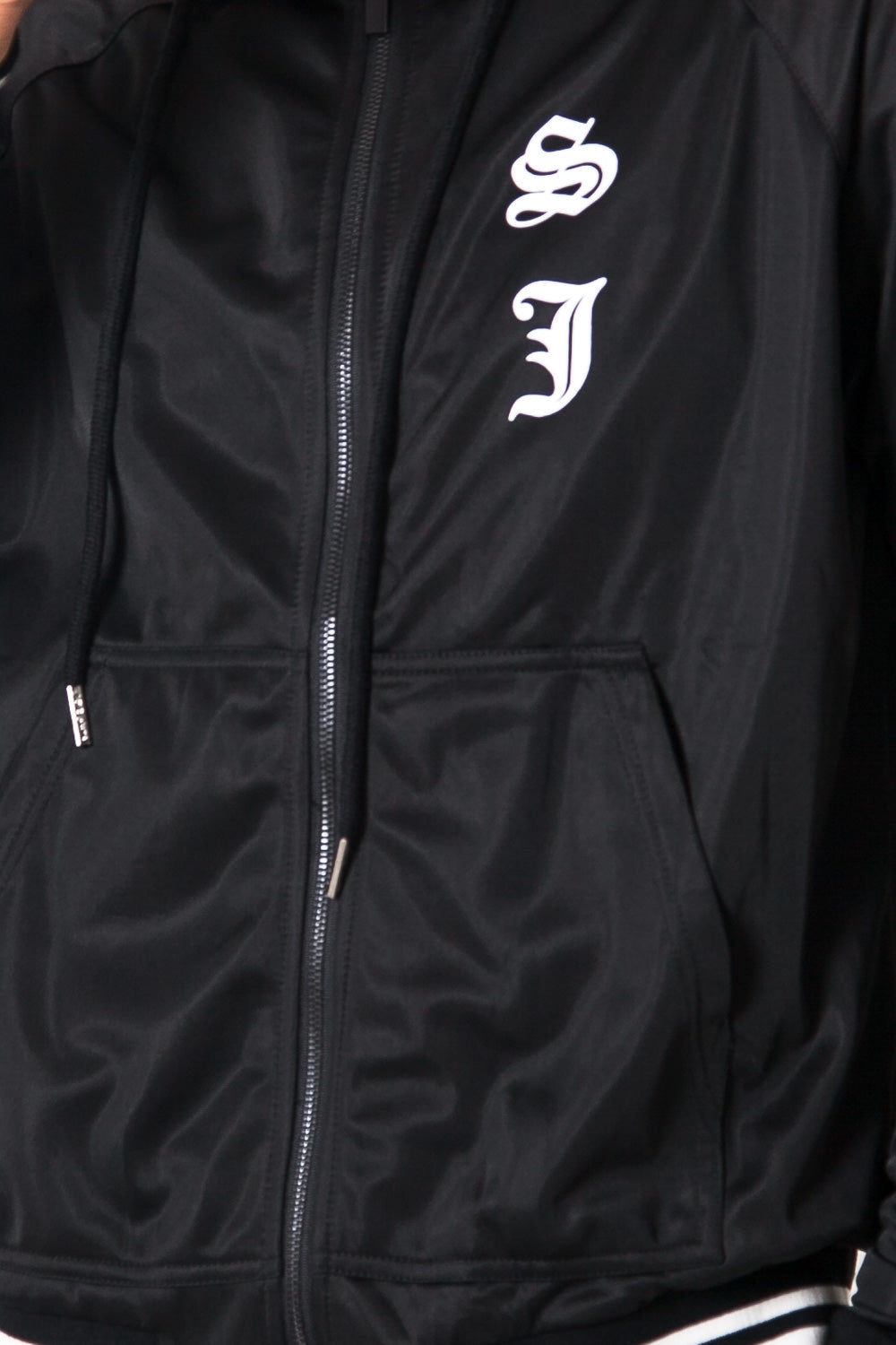 Sixth June - Veste jogging satin noir M2421CJA