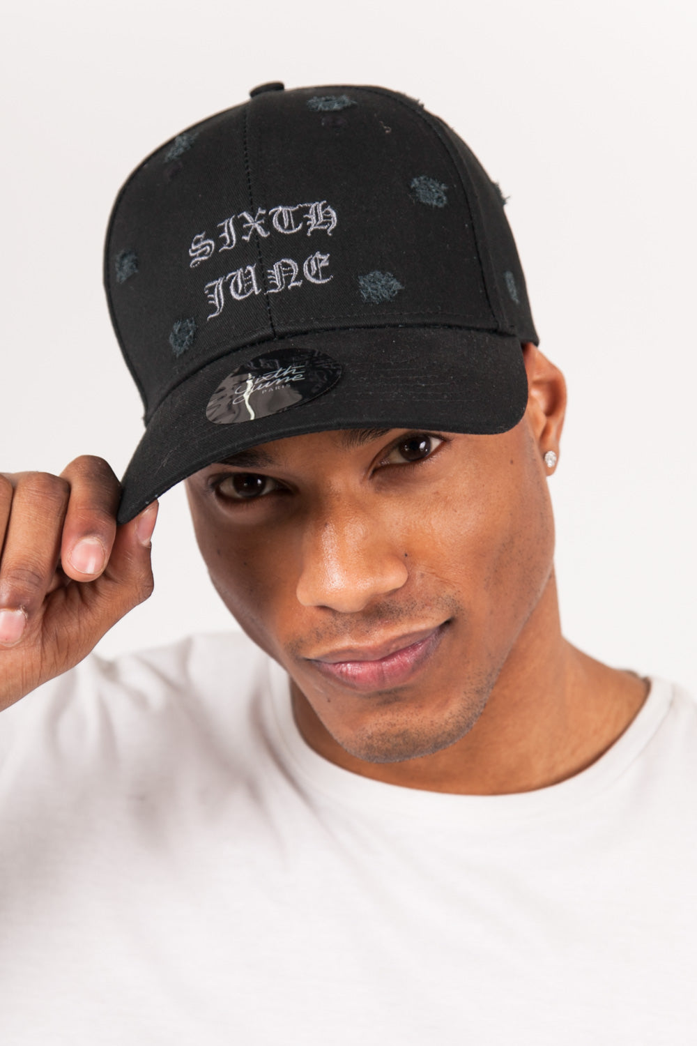 Sixth June - Casquette destroy Sixth June gothique noir M2426FCA