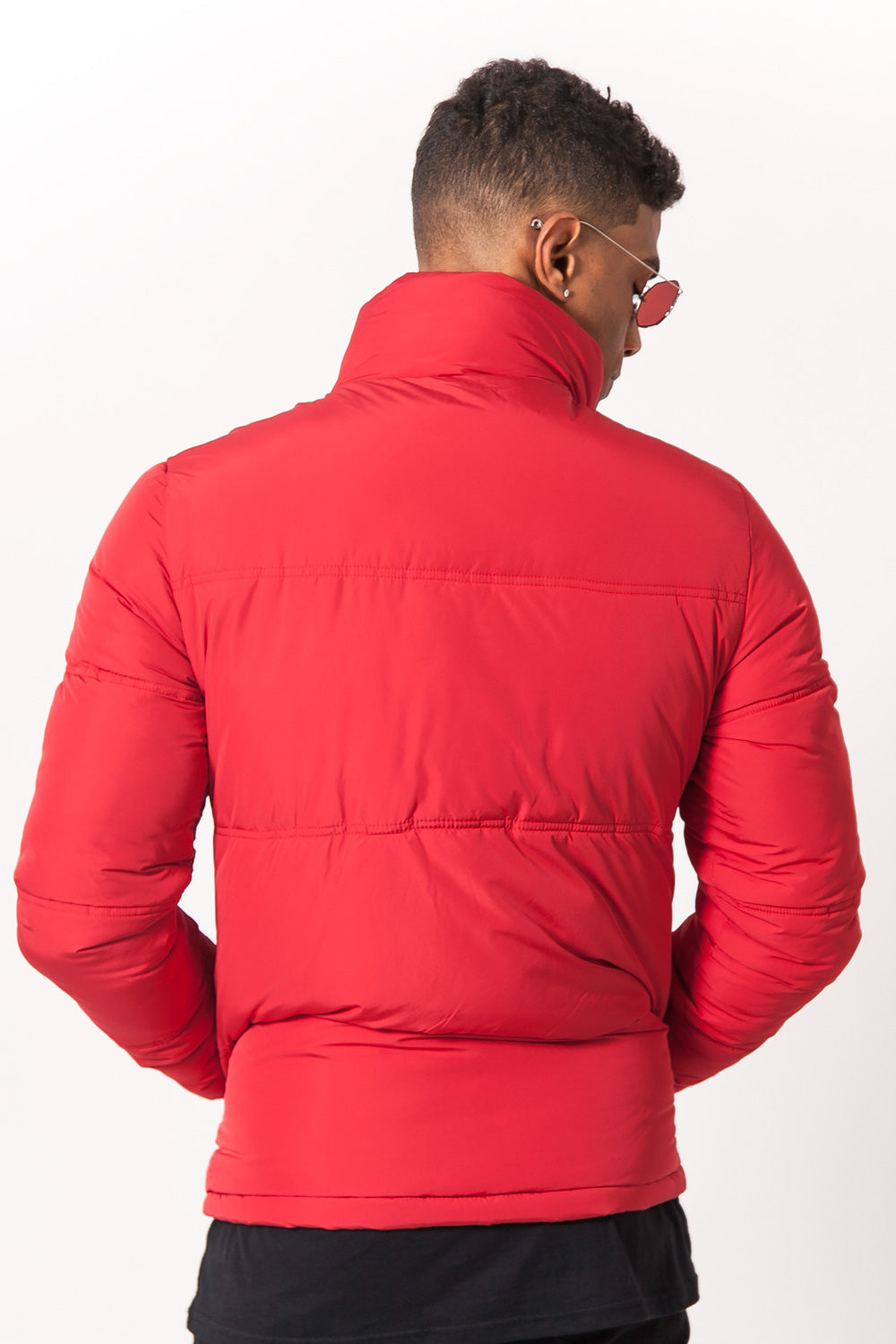 Sixth June - Doudoune courte col rouge