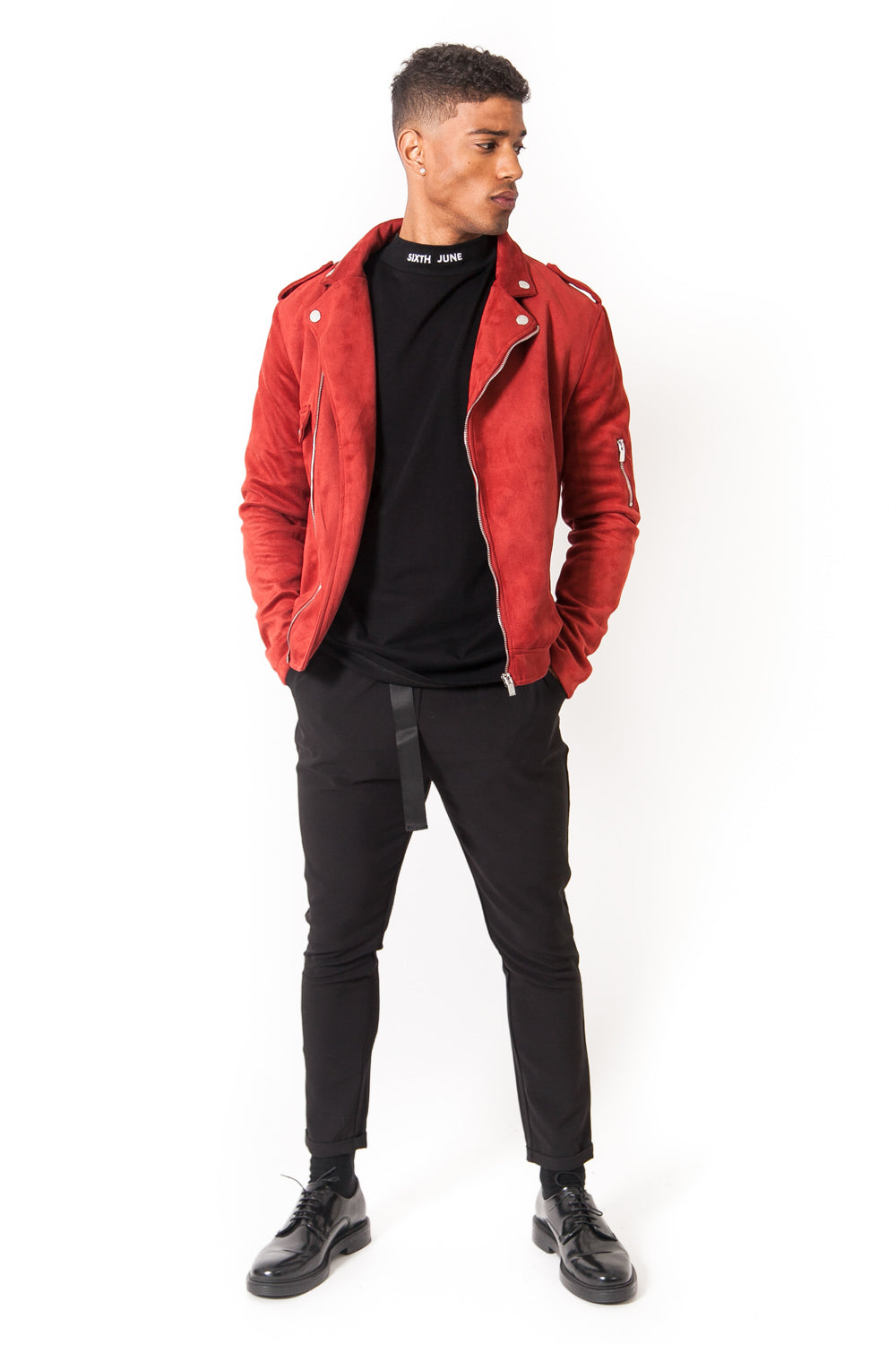 Sixth June - Jacket suede red