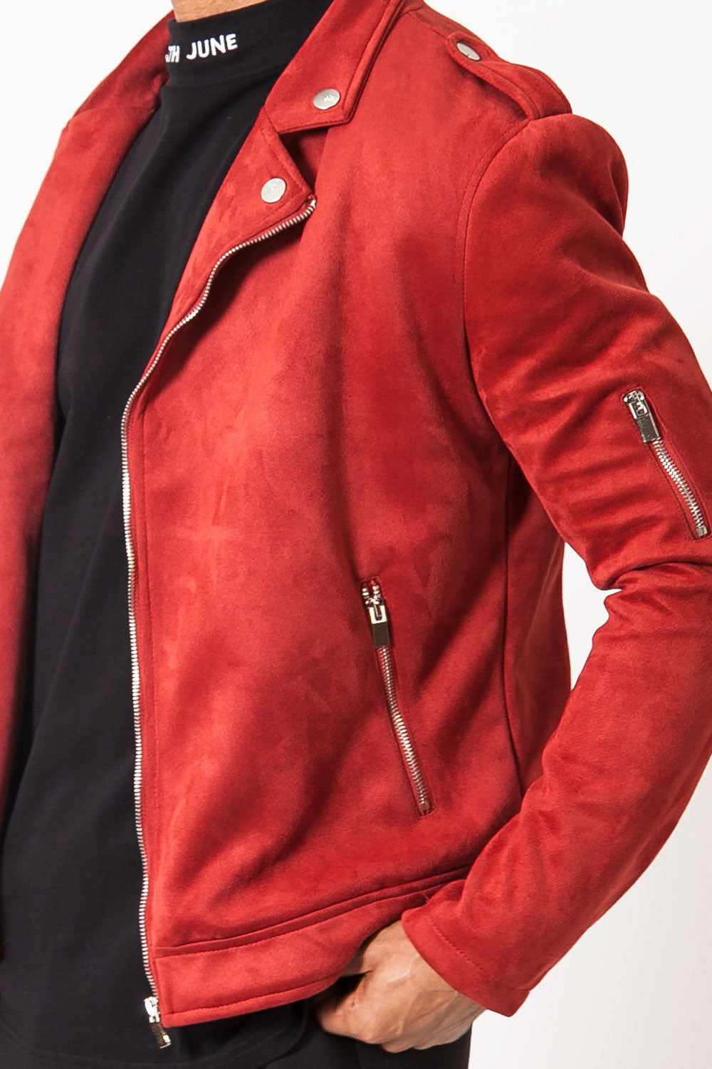 Sixth June - Jacket suede red