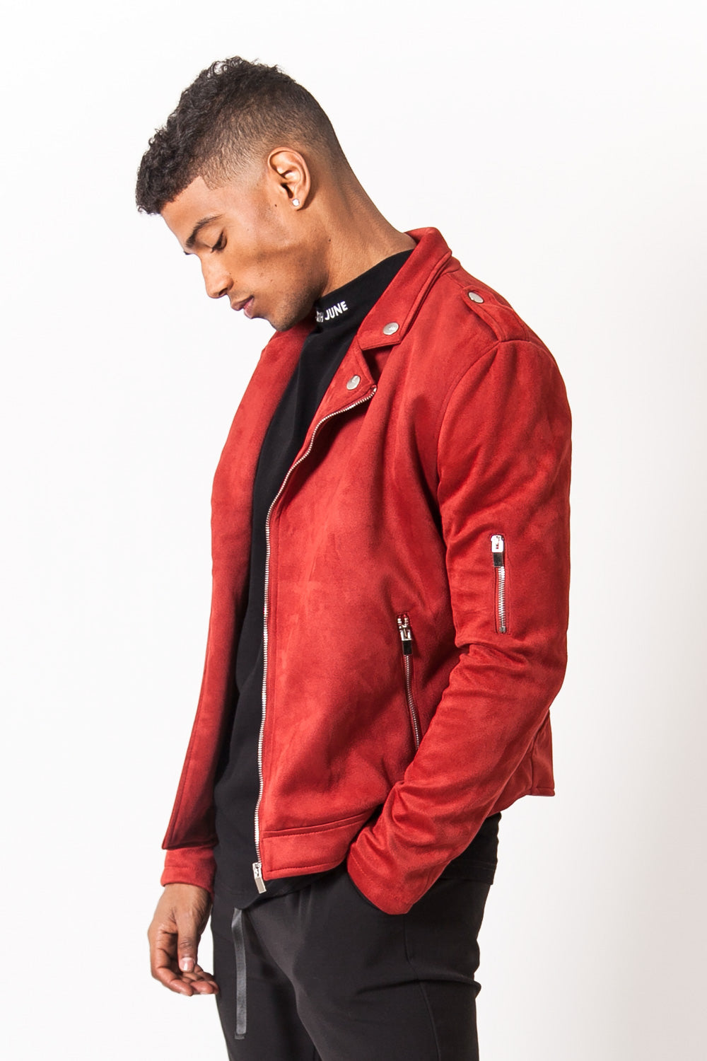Sixth June - Jacket suede red