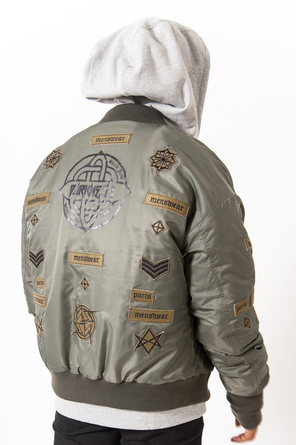 Sixth June - Bomber large patch gothique kaki