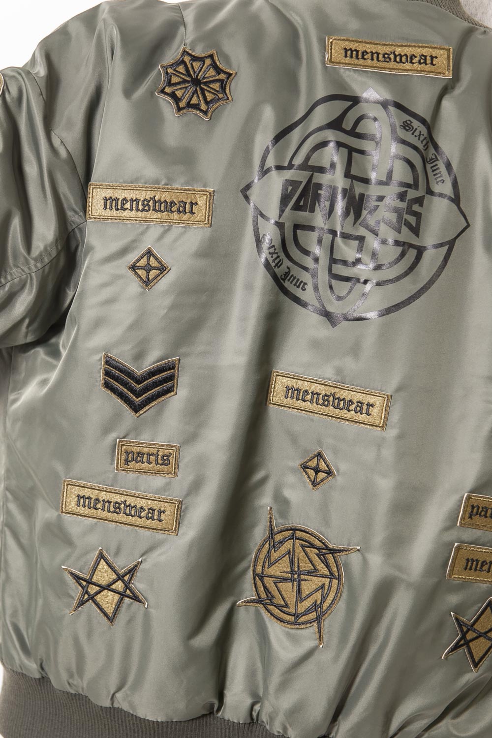 Sixth June - Bomber large patch gothique kaki