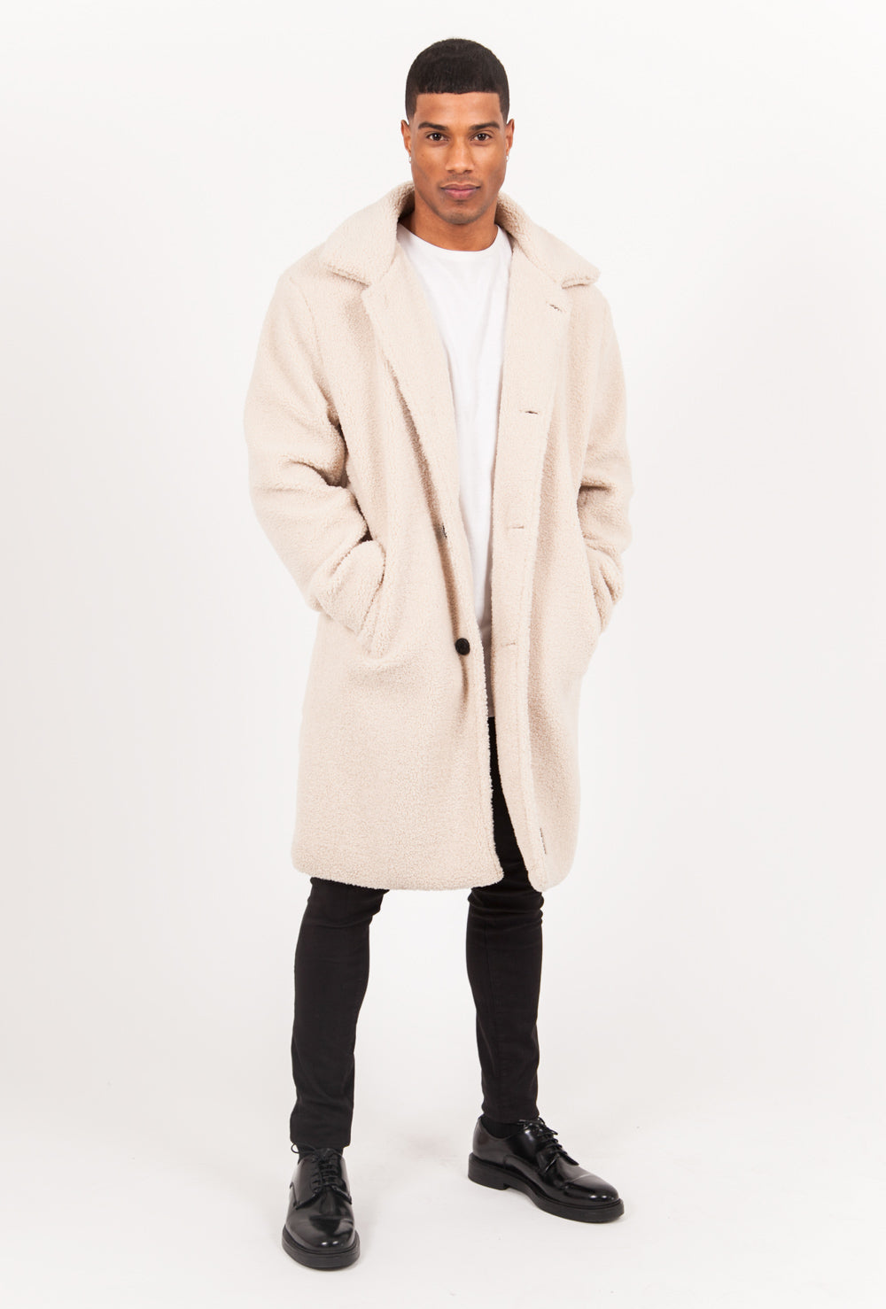 Sixth June - Manteau large sherpa beige