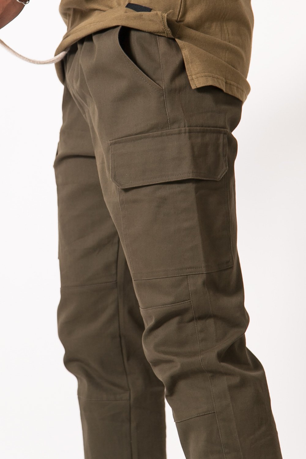 Sixth June - Pantalon cargo cordons Vert kaki