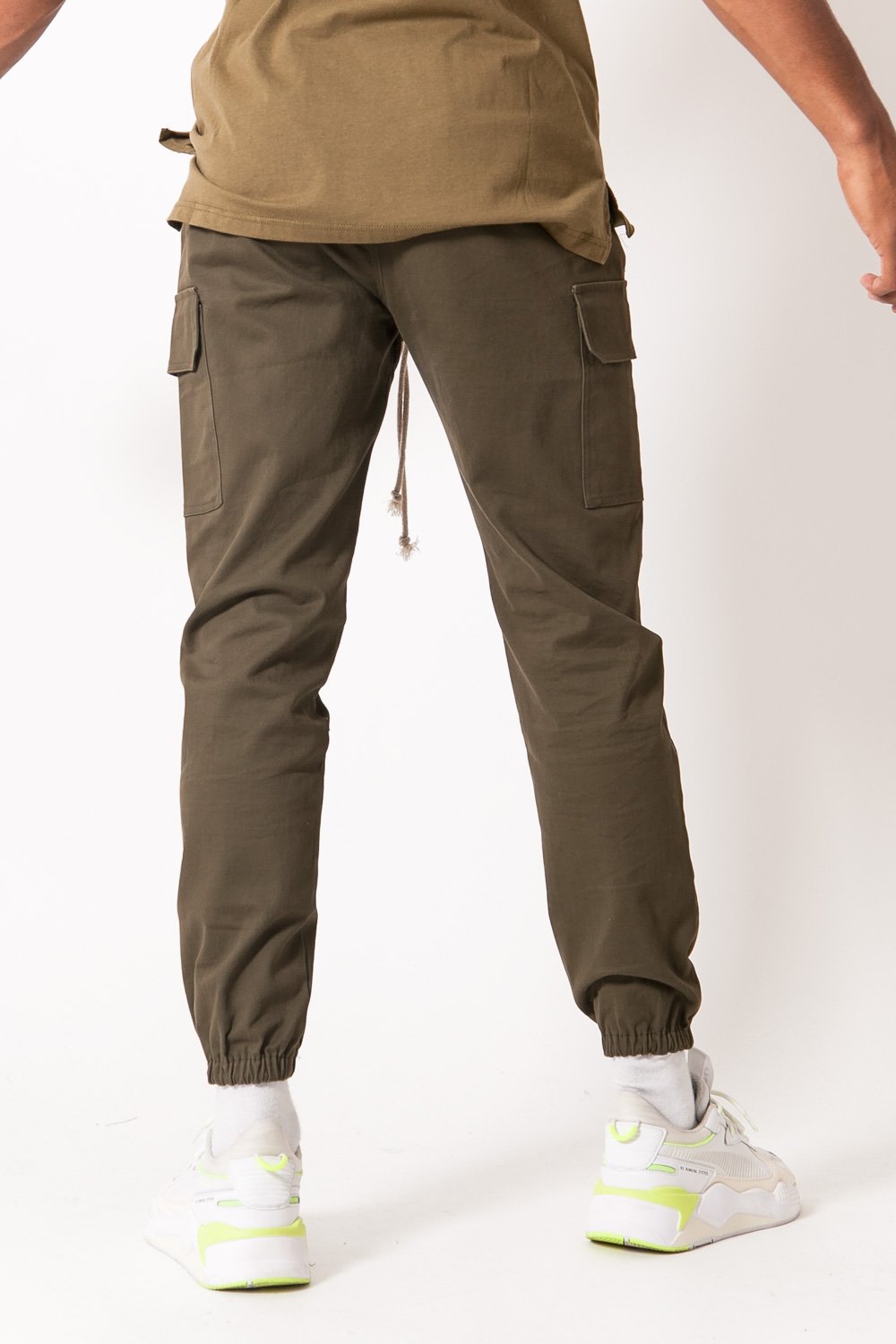 Sixth June - Pantalon cargo cordons Vert kaki