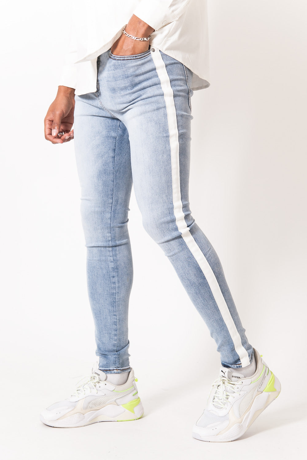 Sixth June - Jean bande blanche bleu