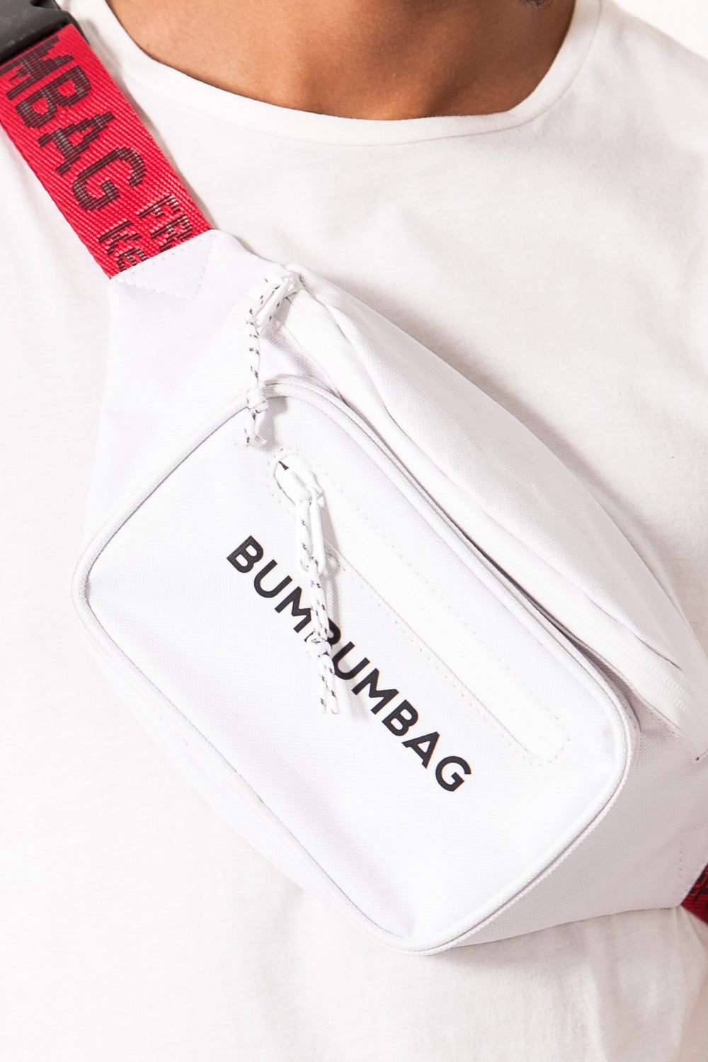 BumBumBag - Sac banane ceinture coloré blanc rouge