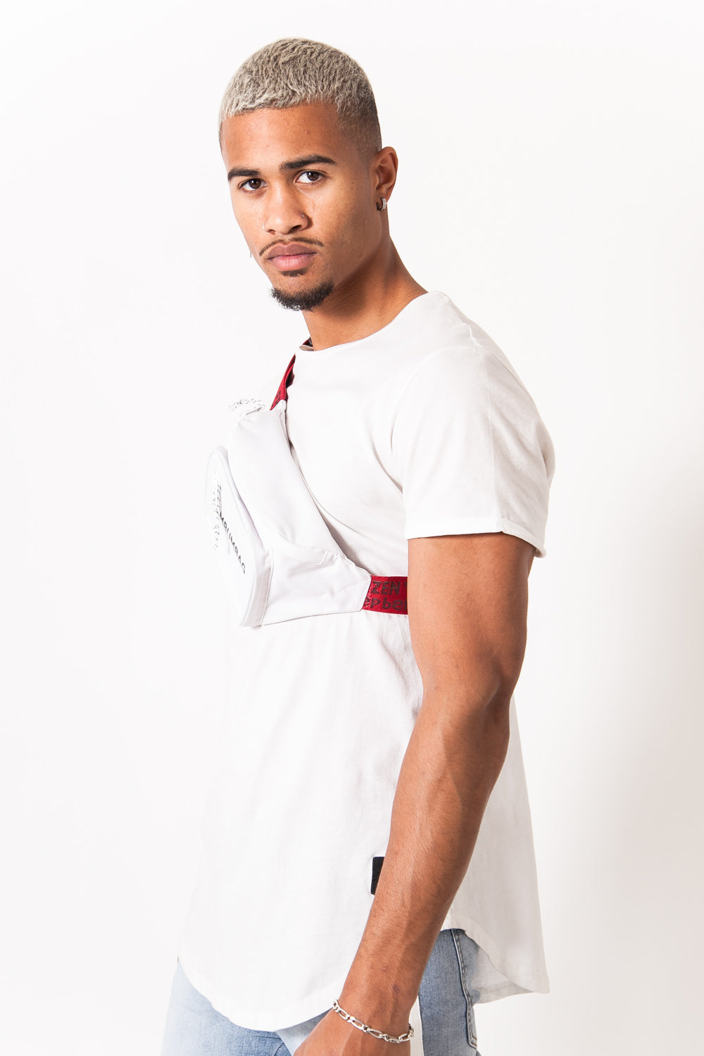 BumBumBag - Sac banane ceinture coloré blanc rouge